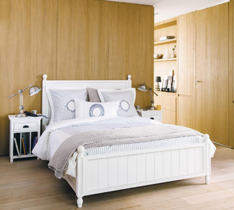 Кровать спальная Palermo, (PL1016), белый в Южно-Сахалинске - изображение