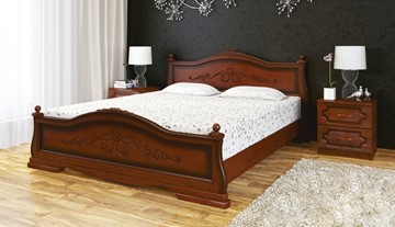Кровать в спальню Карина-1 (Орех) 160х200 в Южно-Сахалинске