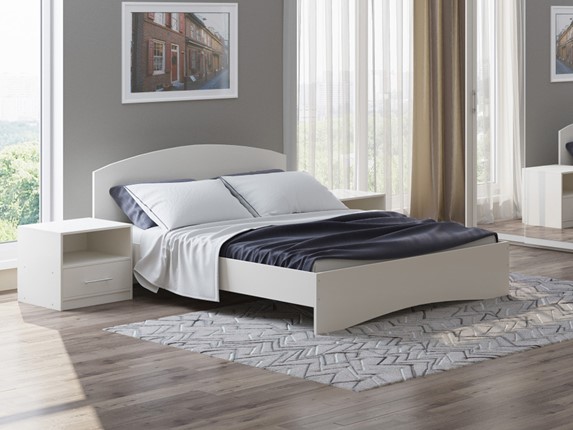 Кровать в спальню Этюд 180х200, Белый в Южно-Сахалинске - изображение