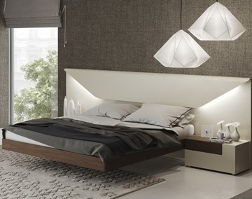 Кровать в спальню Elena с подсветкой (180x200) в Южно-Сахалинске - предосмотр