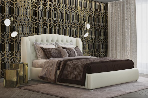 Кровать двуспальная Сильва Модерн 180х200 (с основание) в Южно-Сахалинске - изображение