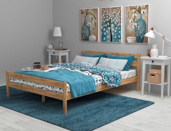 Двухспальная кровать Фортуна 10, 1600Х2000 лак в Южно-Сахалинске - изображение