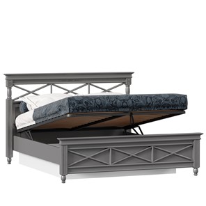 Спальная кровать 1600 с подъемным механизмом Амели (Оникс Серый) ЛД 642.790 в Южно-Сахалинске - предосмотр 1