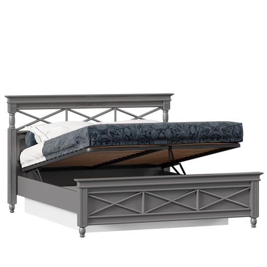 Спальная кровать 1600 с подъемным механизмом Амели (Оникс Серый) ЛД 642.790 в Южно-Сахалинске - изображение 1