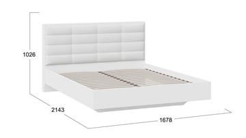 Кровать в спальню Агата тип 1 (Белый) в Южно-Сахалинске - предосмотр 2