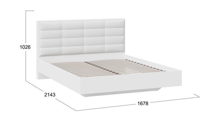Кровать в спальню Агата тип 1 (Белый) в Южно-Сахалинске - изображение 2