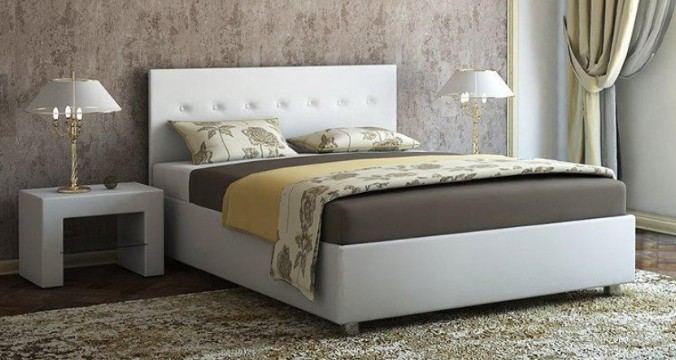 Двуспальная кровать Ameli с ортопедической решеткой 160х190 в Южно-Сахалинске - изображение 2
