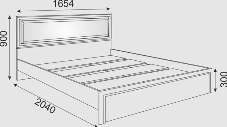 Спальная кровать Беатрис М09 с мягким изголовьем (Орех Гепланкт) в Южно-Сахалинске - изображение 1