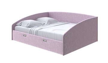 Кровать двуспальная Bono 160х200, Флок (Бентлей Нежно-лиловый) в Южно-Сахалинске