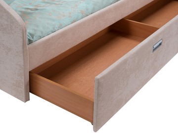 Спальная кровать Bono 160х200, Искусственная шерсть (Лама Авокадо) в Южно-Сахалинске - предосмотр 1