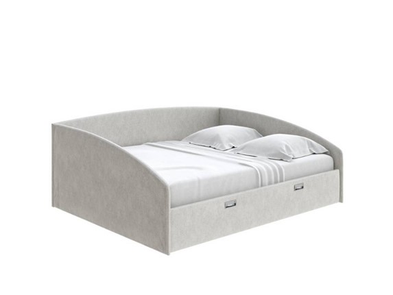 Спальная кровать Bono 160х200, Рогожка (Levis 12 Лён) в Южно-Сахалинске - изображение
