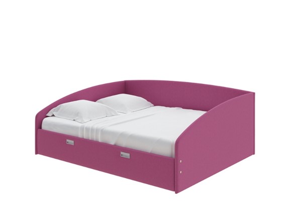 Кровать спальная Bono 160х200, Рогожка (Savana Berry) в Южно-Сахалинске - изображение