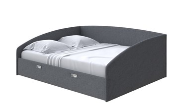 Кровать двуспальная Bono 160х200, Рогожка (Savana Grey) в Южно-Сахалинске