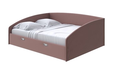 Кровать спальная Bono 180х200, Экокожа (Молочный шоколад) в Южно-Сахалинске - предосмотр