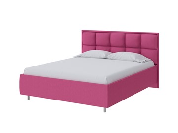 Двуспальная кровать Chessy 160х200, Рогожка (Savana Berry (фиолетовый)) в Южно-Сахалинске