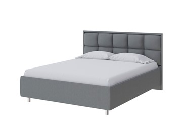 Кровать в спальню Chessy 160х200, Рогожка (Savana Grey (серый)) в Южно-Сахалинске
