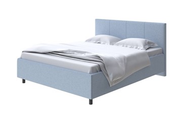 Спальная кровать Como (Veda) 3 140x200, Велюр (Scandi Cotton 21 Китайский Голубой) в Южно-Сахалинске