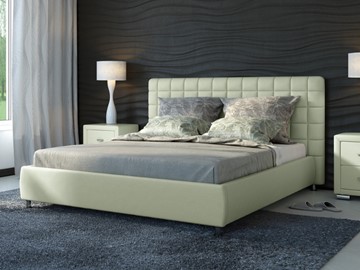 Кровать 2-спальная Corso-3 200x200, Экокожа (Зеленое яблоко) в Южно-Сахалинске