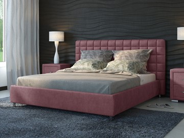 Кровать спальная Corso-3 200x200, Велюр (Лофти Сиреневый) в Южно-Сахалинске