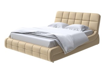 Кровать спальная Corso-6 140x200, Экокожа (Золотой перламутр) в Южно-Сахалинске
