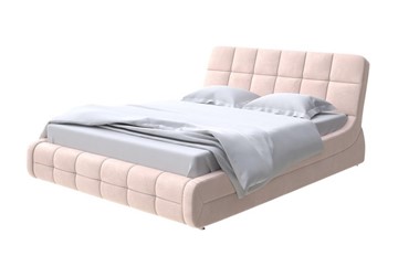 Двуспальная кровать Corso-6 140x200, Микровелюр (Manhattan Крем-брюле) в Южно-Сахалинске
