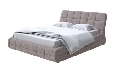 Кровать 2-спальная Corso-6 140x200, Рогожка (Levis 25 Светло-коричневый) в Южно-Сахалинске