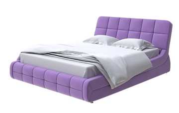 Кровать 2-х спальная Corso-6 140x200, Велюр (Forest 741 Светло-фиолетовый) в Южно-Сахалинске