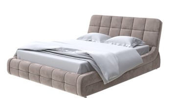Двуспальная кровать Corso-6 140x200, Велюр (Лофти Кофейный) в Южно-Сахалинске