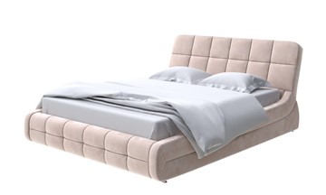 Кровать двуспальная Corso-6 140x200, Велюр (Лофти Мокко) в Южно-Сахалинске - предосмотр