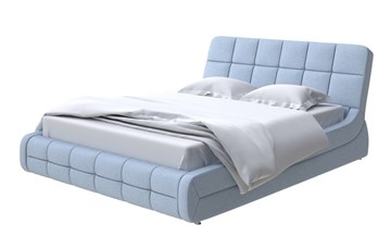 Кровать Corso-6 140x200, Велюр (Scandi Cotton 21 Китайский Голубой) в Южно-Сахалинске