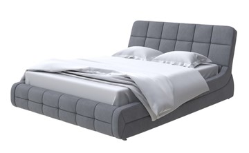 Спальная кровать Corso-6 140x200, Велюр (Ultra Мокрый асфальт) в Южно-Сахалинске