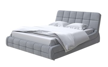 Двуспальная кровать Corso-6 140x200, Велюр (Ultra Осенний туман) в Южно-Сахалинске - предосмотр
