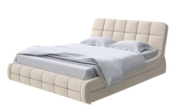 Спальная кровать Corso-6 140x200, Велюр (Ultra Песочный) в Южно-Сахалинске