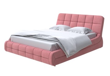 Двуспальная кровать Corso-6 140x200, Велюр (Ultra Ягодный сорбет) в Южно-Сахалинске