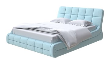 Кровать Corso-6 160х200, Велюр (Scandi Cotton 20 Голубой Лед) в Южно-Сахалинске