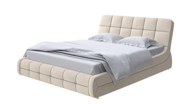 Кровать двуспальная Corso-6 160х200, Велюр (Ultra Песочный) в Южно-Сахалинске