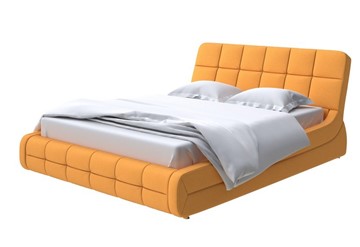 Кровать 2-х спальная Corso-6 180х200, Велюр (Scandi Cotton 18 Шафран) в Южно-Сахалинске