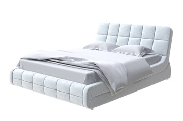 Кровать в спальню Corso-6 200х200, Флок (Бентлей Светло-серый) в Южно-Сахалинске