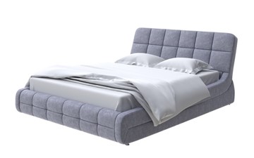 Кровать в спальню Corso-6 200х200, Флок (Серый космос) в Южно-Сахалинске - предосмотр