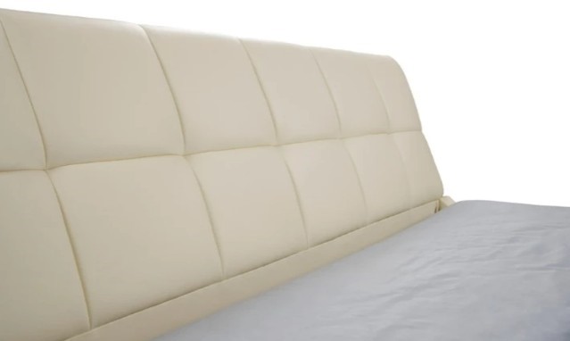 Двуспальная кровать Corso-6 200х200, Искусственная шерсть (Лама Лён) в Южно-Сахалинске - изображение 1