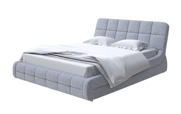 Спальная кровать Corso-6 200х200, Рогожка (Levis 83 Светло-Серый) в Южно-Сахалинске