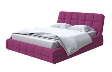Спальная кровать Corso-6 200х200, Рогожка (Savana Berry) в Южно-Сахалинске