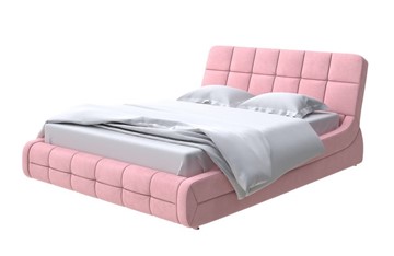 Кровать 2-спальная Corso-6 200х200, Велюр (Casa Жемчужно-розовый) в Южно-Сахалинске