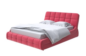 Кровать двуспальная Corso-6 200х200, Велюр (Forest 13 Красный) в Южно-Сахалинске - предосмотр