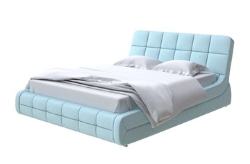 Кровать двуспальная Corso-6 200х200, Велюр (Scandi Cotton 20 Голубой Лед) в Южно-Сахалинске