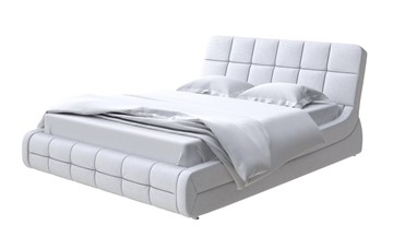 Двуспальная кровать Corso-6 200х200, Велюр (Scandi Cotton 7 Серый Камень) в Южно-Сахалинске