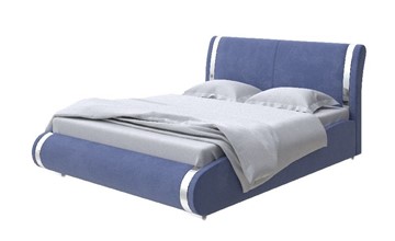 Двуспальная кровать Corso-8 160x200, Велюр (Casa Сапфировый) в Южно-Сахалинске