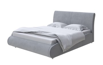 Кровать в спальню Corso-8 160x200, Велюр (Ultra Осенний туман) в Южно-Сахалинске