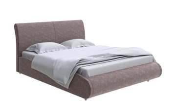 Двуспальная кровать Corso-8 200x200, Велюр (Gratta 8 Брауни) в Южно-Сахалинске