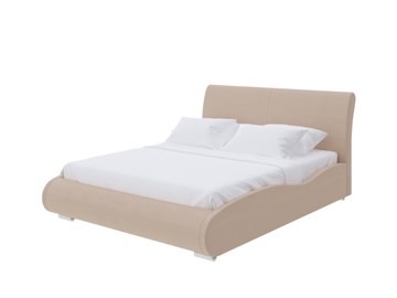 Кровать в спальню Corso-8 Lite 180х200, Велюр (Forest 730 Миндальный) в Южно-Сахалинске